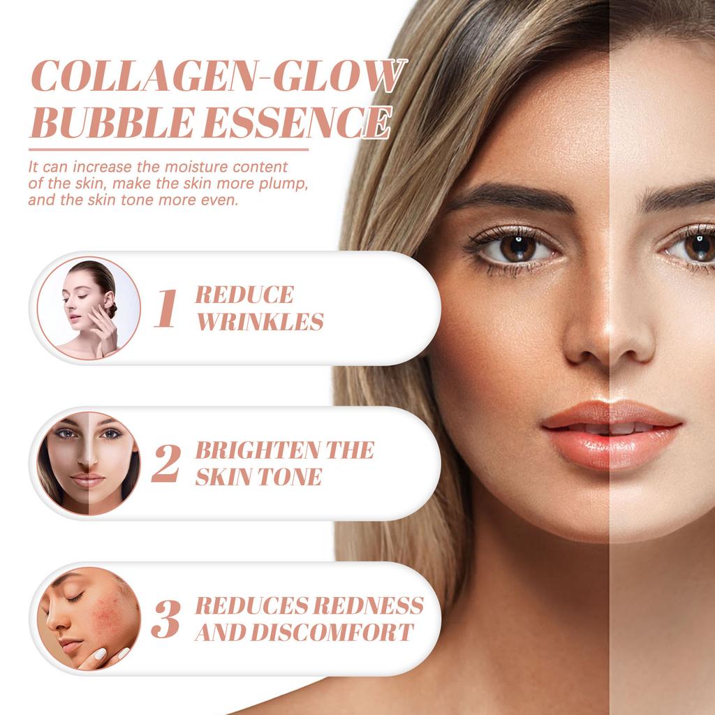 Collagen Light Bubble Serum Repair Dullness Firming Facial Skin Anti-Wrinkle Nourishing Skin Care Essence