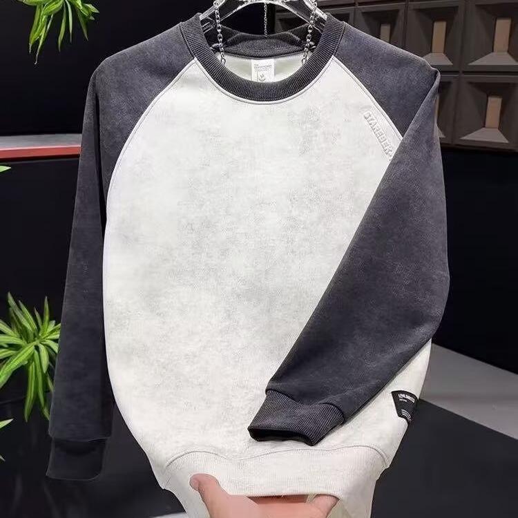 Smoke-Green Tie-Dye Drop-Shoulder Hoodie: Luxury, Loose-Fit Long Sleeve for Autumn/Winter. 3XL