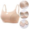 Women Heart Hollow Out Bra Breathable Gathered Bra