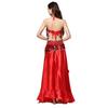 3Pcs/Set Tassels Show Costumes Sequins Halter Bra Belly Dance Costumes Performance Top Dancer Skirt