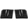 2PCS Universal Car Decorative Air Intake Trim Cover,Hood Air Vent,Air Flow Intake for Car Hood (Black)