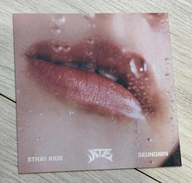 

Stray Kids МІНІ-АЛЬБОМ ATE ФОТОКАРТКА З АЛЬБОМУ ОФІЦІЙНА SEUNGMIN / LIP CARD