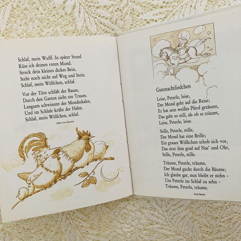 [USED] Foreign books, old books, German poetry picture books, soft illustrations by Erzeven Zwietor