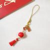 Elegant Transparent Lotus Beaded Phone Lanyard & Charm - Women's Exquisite Jewelry Gift