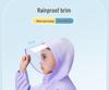 Children's Cartoon Rain Poncho with Backpack Slot for Kids