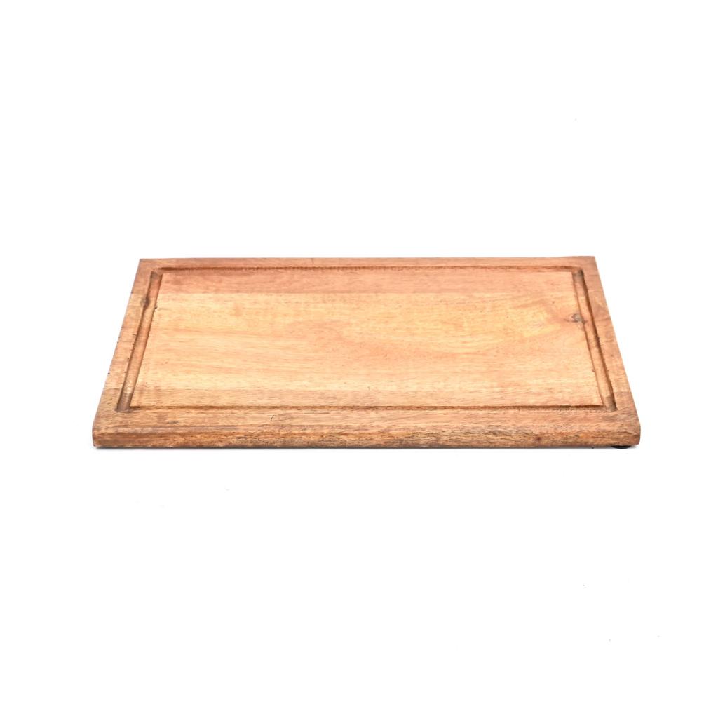 Premium Wooden Cutting Board with Juice Groove - Durable Food-Safe Chopping, Serving & Charcuterie Platter for Kitchen