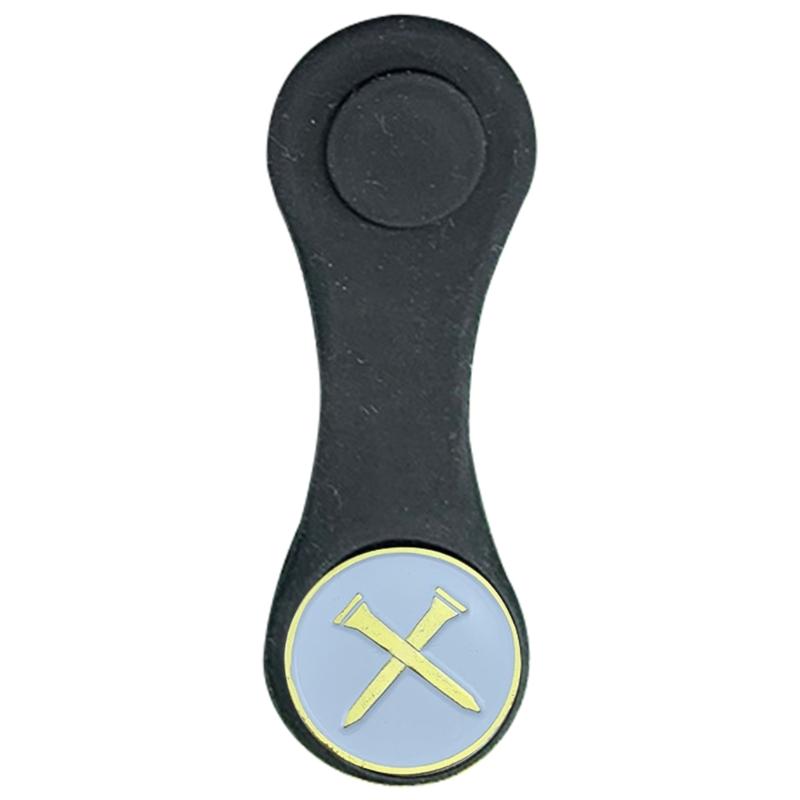 Silikon Golfball Markierer Hutclip Abnehmbarer Ball Markierer Halter Silikon Kappen Klemmen mit Magnet für Golfer Damen Herren