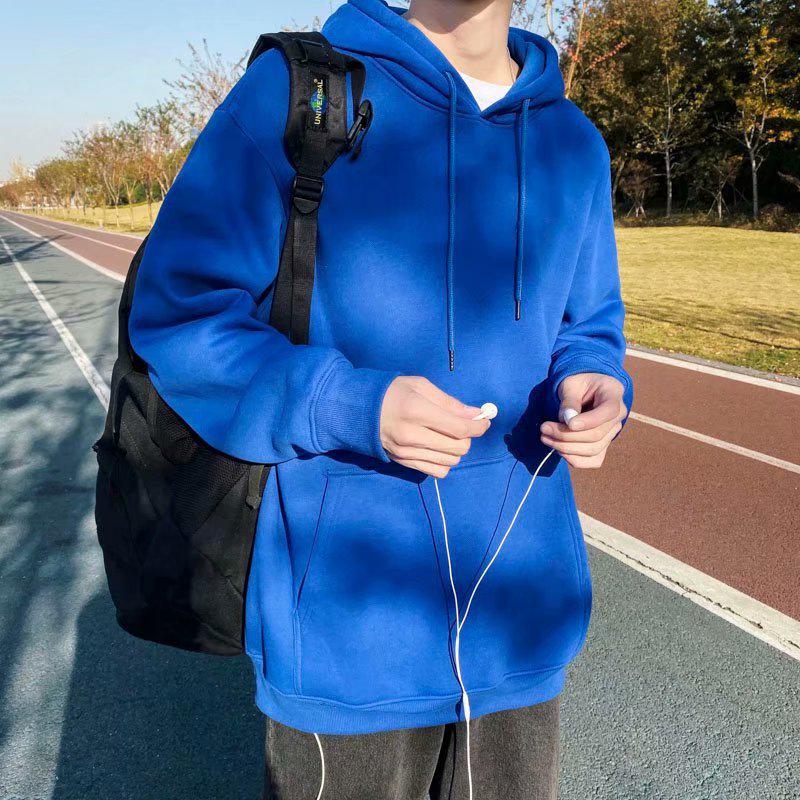 Men's Loose Fit Hooded Sweatshirt, New 2025 Style, Light Gray, Casual Jacket for Spring/Autumn/Winter