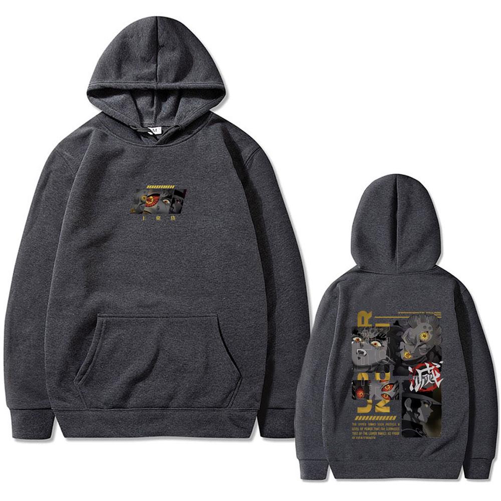 Anime Demon Slayer Tomioka Giyuu Graphic Print Hoodie Men Women Clothing Cartoon Oversized Pullover Man Hoodies