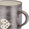 Maeken Kyo-yaki, Kiyomizu-yaki, Seiho-gama Mug, Approx. 250ml, Happiness Series, Ladybug Design, Yakishime, Made In Japan