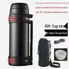 Men's 304 Stainless Steel Thermos Flask: Large Capacity, Portable Water Bottle for Outdoor Travel