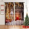 Christmas Decoration Curtains, Snowflake, Christmas Tree, Blackout Curtains, Bedroom, Living Room, Study, 2Pcs