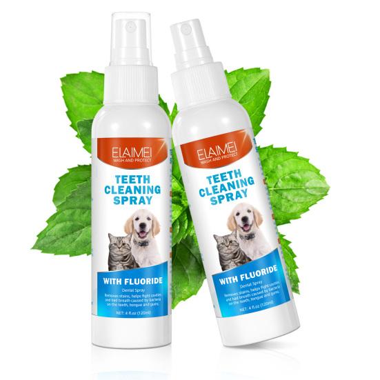 120ml Haustier Mundspray Inhaltsstoff Sicherheit Natürliche Materialien Haustier Katze Hund Atem