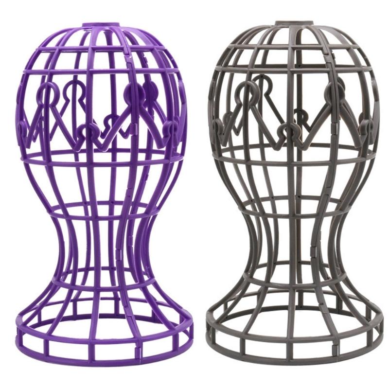 Practical Wig Stand Practical Plastic Storage Rack Hair Accessories Display Holder for Wigs Hats and Cosplay Mask