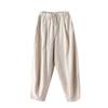 Men Cotton Lantern Pants With Drawstring Waist For Casual Autumn Wear
