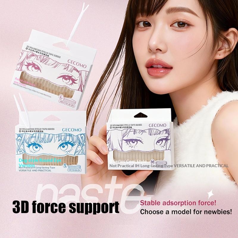 3D Support Invisible Double Eyelid Tape Self-Adhesive Transparent Eyelid Stickers Waterproof Fiber Stickers Eyelid Lift Strips
