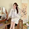 New Chinese Nightgown Women's Spring and Autumn Soft Skin-friendly Loungewear Antique Classic Pajamas Women's Pajamas Summer Wear