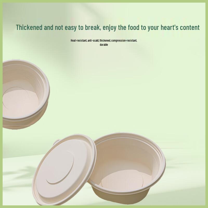 Komposterbara Runda Takeaway-behållare av Majsstärkelse