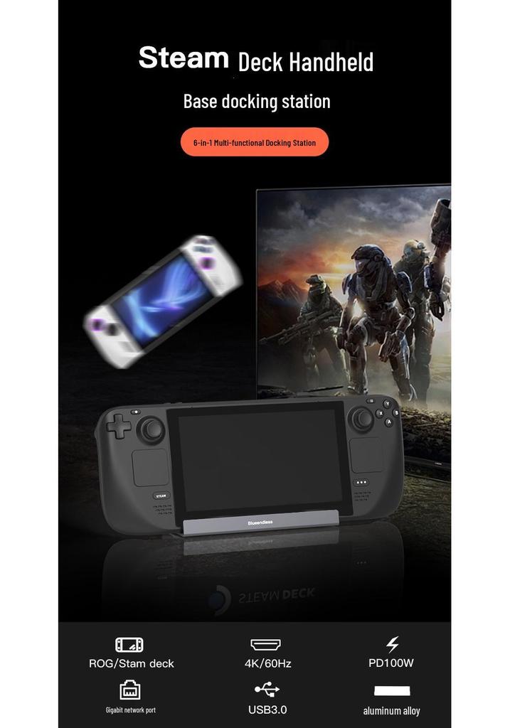 Type-C Docking Station for Steam Deck/ROG/Switch Console