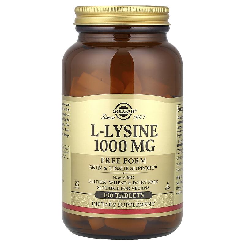 Solgar L-Lysine 1000 Mg 100 Tabletten - Bild 5