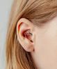 Sundaydiscoclub Khan Clip-On Earrings Silver Pink