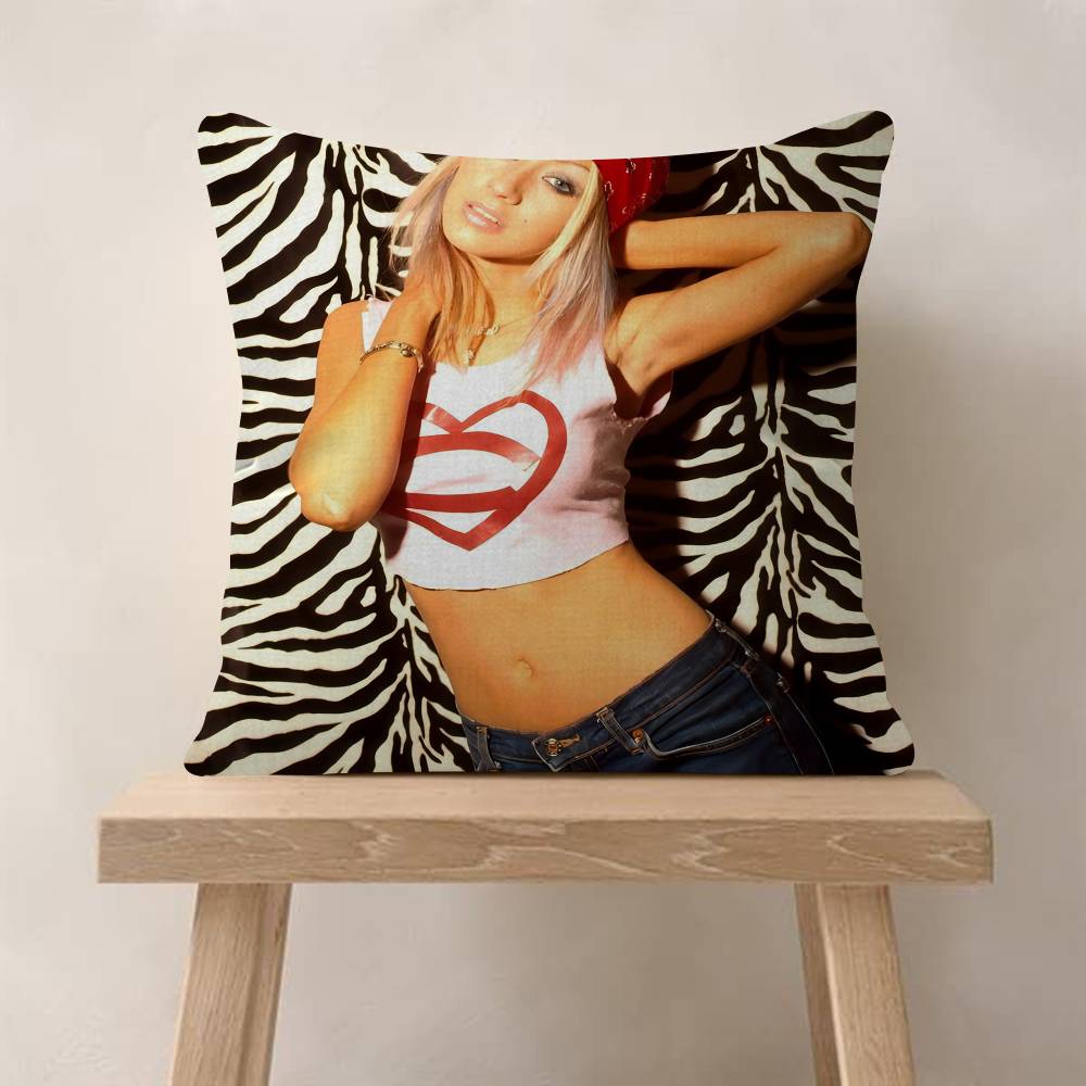 Christina Aguilera Singer Cushion Cover Inches Farmhouse Decor Home Throw Pillow Covers For Couch Decorations