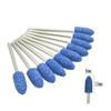 10pcs/set Stone Grinder Polisher Burs 2.35mm Shank For Contouring Shaping Porcelain Nail Rotary Stone Polisher Nail Accessory Mill Tools