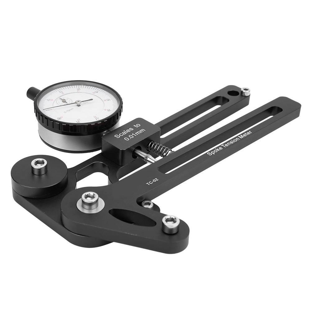 Fahrradreparaturwerkzeuge Fahrradspeichenspannungsmesser Digitale Waage Misst für Fahrradräder Einstellwerkzeugschwarz
