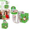 Christmas Celebration Money Box With Festive Green Santa For Event Decor And Gifting