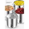 Stainless Steel Stock Pot - Stock Pot With Spigot, Round Stock Pot With Soft-Touch Handles, Stainless Steel Soup Stockpot Composite Bottom 5-90L Wine