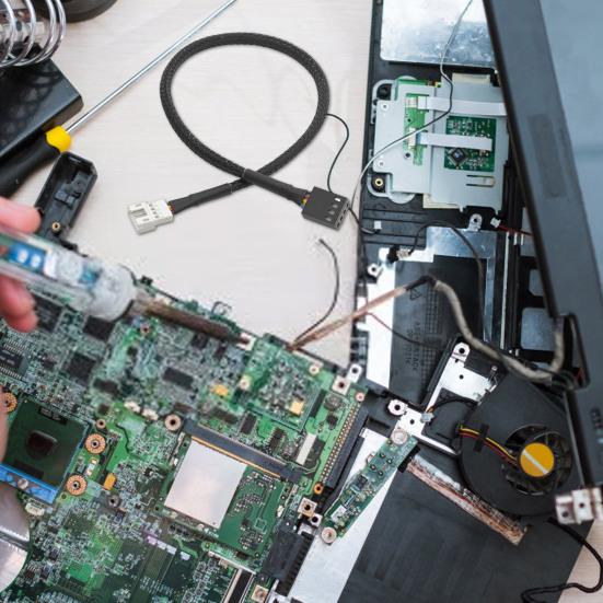 Adapter Cable Maximize Durable 4-Pin Fan Cooling Performance Adapter Cable Ideal for CPU