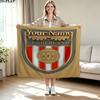 1PC Sunderland A.F Custom Name Patterned Flannel Blanket Suitable For All Seasons for Home Decor Warmth and Comfort Gifts Holiday Present