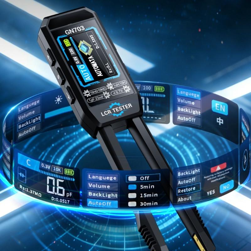 High Accuracy Digital Tweezer Meter Auto Recognition for Accurate Resistance Inductance Capacitance Measurement