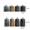 Japanese Ceramic Sealed Tea Caddy Coarse Pottery Large Vintage Spice Jar Tank Food Container