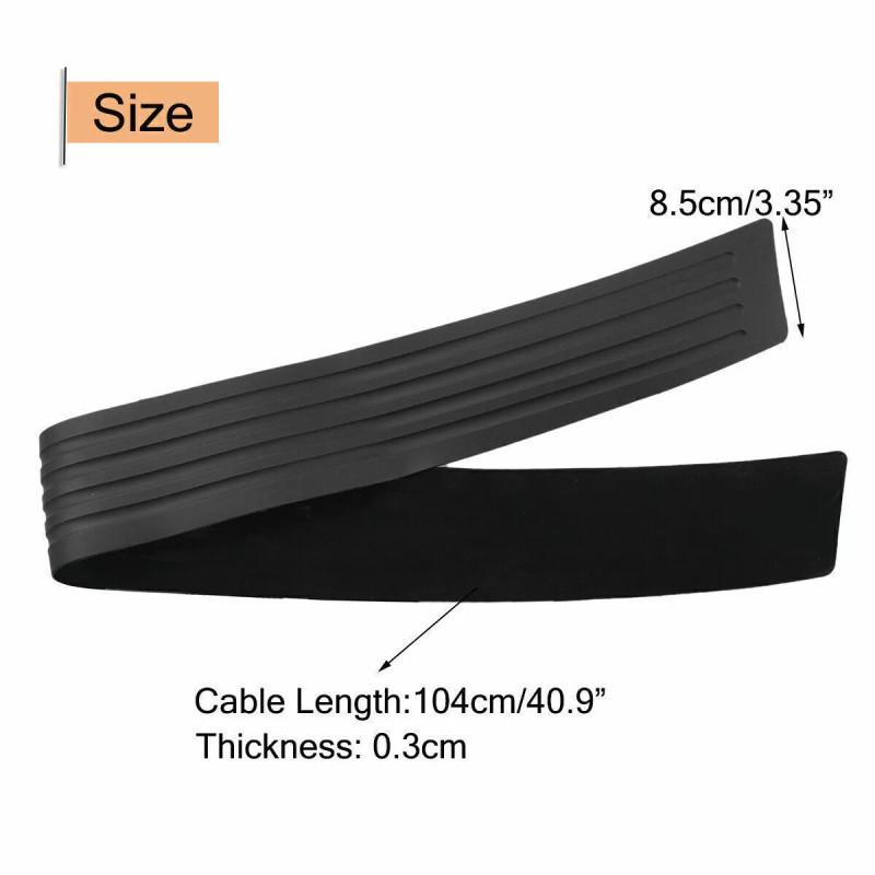 

Rear 104cm Car Bumper Sill Body Guard Protector Rubber Plate Trim Cover Strip