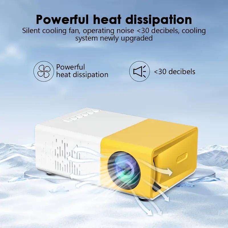 Mini Portable YG300 LED Outdoor Mini HD 1080P Mobile Projector Children's Projector Ultra-clear Mini Portable Projector