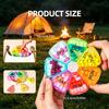 7‑Compartment Rainbow Color Pill Case, Lightweight Portable Medicine Container for Camping, Hiking, Daily Use & Travel Storage
