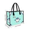 Cute Penguin Print Tote Bag Casual Daily Shopping Handbag Lightweight Reusable Shoulder Bag for Women