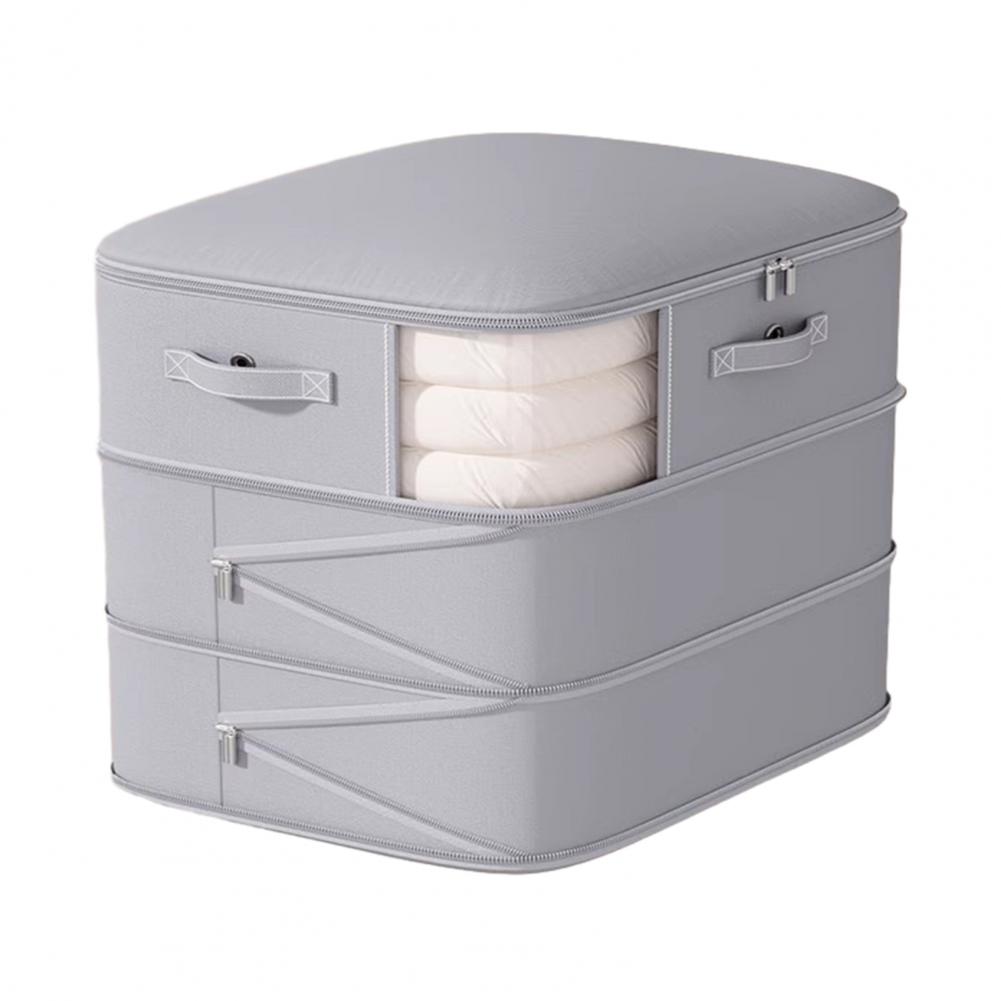 Foldable Storage Bag Portable Bag Capacity Clothes Storage Bag with Zipper Closure Moisture-proof Self Compression for Blankets