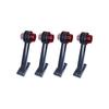 APSMOTIV Set of 4 Pcs Stalk Side Marker Lamp Compatible for Truck Trailer Chassis Camper Caravan Lens Red and Clear with 12v