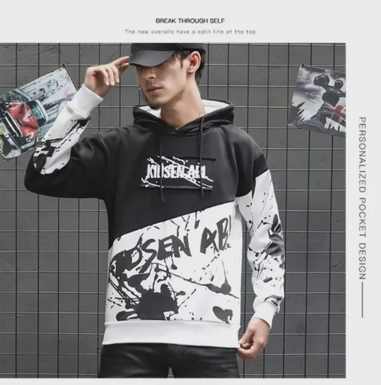 Men's Spring/Autumn Gradient Hip-Hop Hoodie - Trendy, Cool Style Top