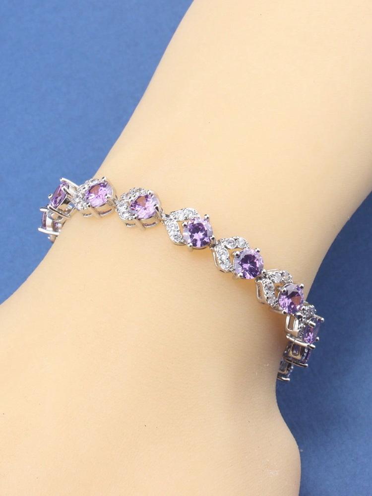 Original  Charms France Elegant Women Fine Jewelry Accessories 12 Colorful Adjustable Length Chain Link Bracelet For Girls