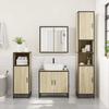 3 Piece Bathroom Furniture Set In Sonoma Oak Particleboard