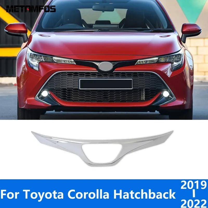Exterior Accessories For Toyota Corolla Hatchback     Chrome Front Center Grille Racing Grill Cover Molding Trim