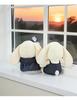 Original Cute Denim Rabbit Plush Toy with Lace Skirt - Perfect for Children's Birthday Gift and Decoration