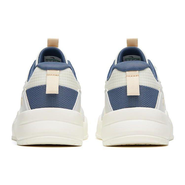 Anta Gel Elastic Non-Slip Wear-Resistant Lightweight Low-Top Skate Shoes Men Skate Shoes White Gray Blue 912328033-4