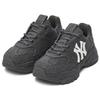 New MLB New York Yankees Anti Slip Wear Resistant Low Top Chunky Sneakers Unisex Dark Gray 3ASHA025N-50GRD