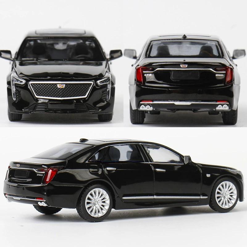 New In Stock Masdi 1:64 Cadillac Ct6 Alloy Miniature Diecast Model Cadillac Sedan Car Collection Ornaments Custom Toys Kids Gift