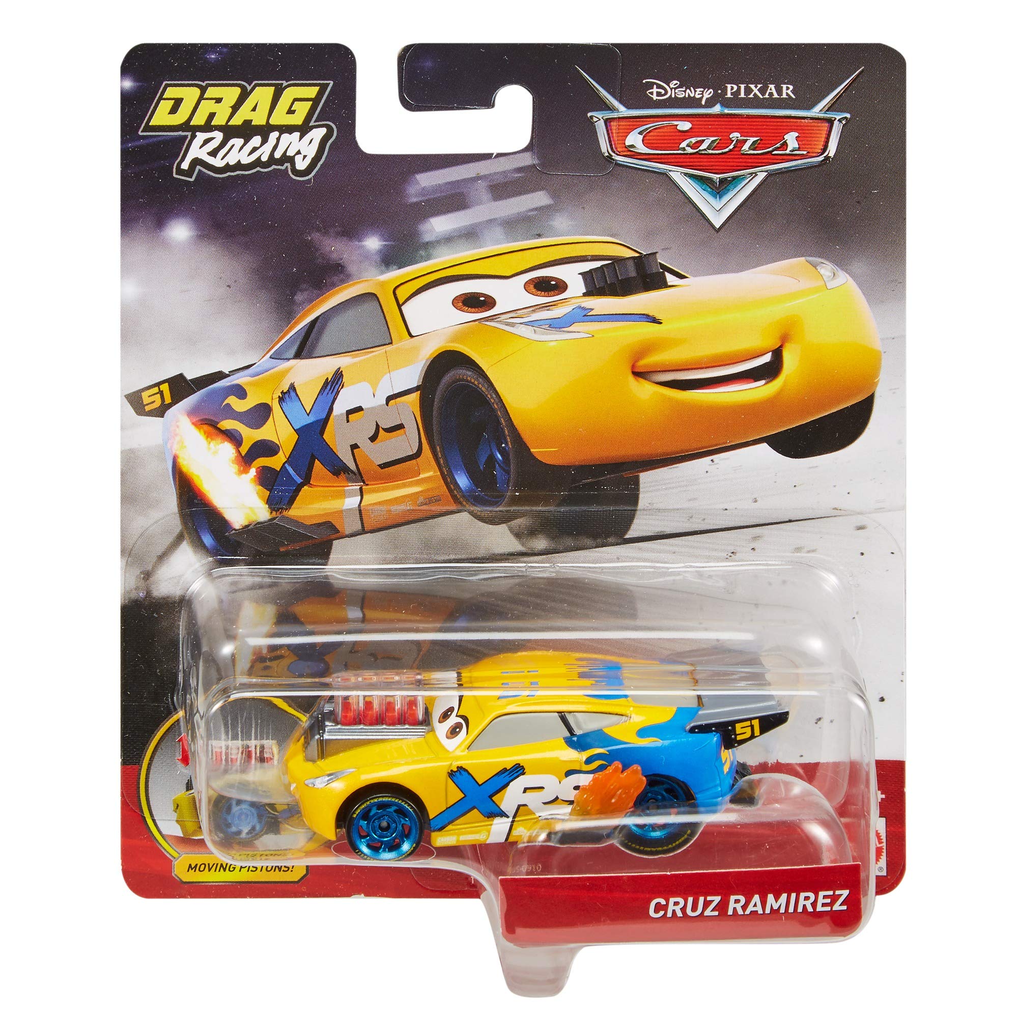 Pixar Cars XRS Drag Racing Vienreizēju