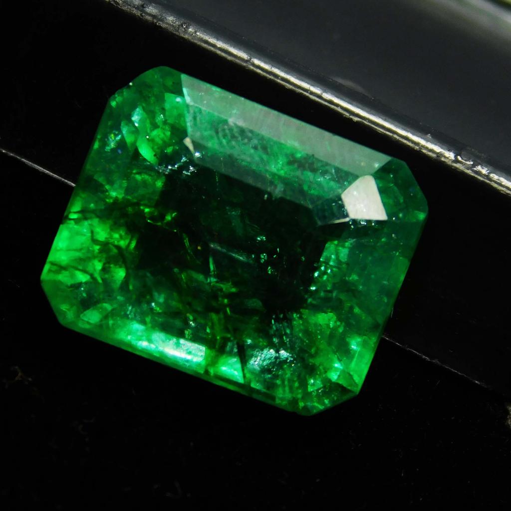 Natural Green Emerald Loose Gemstone Emerald Cut 9 ct Colombian for Jewelry Making and Crafts